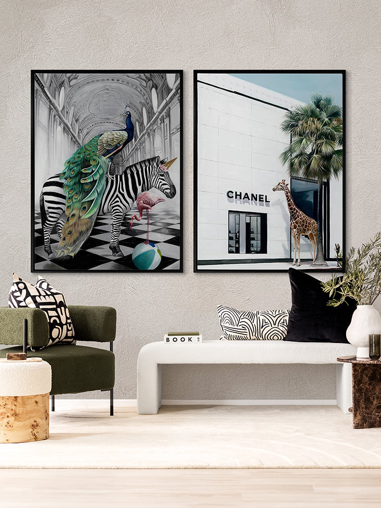 Rodeo Drive - Black Box Frame Canvas - 90x120 - Portrait