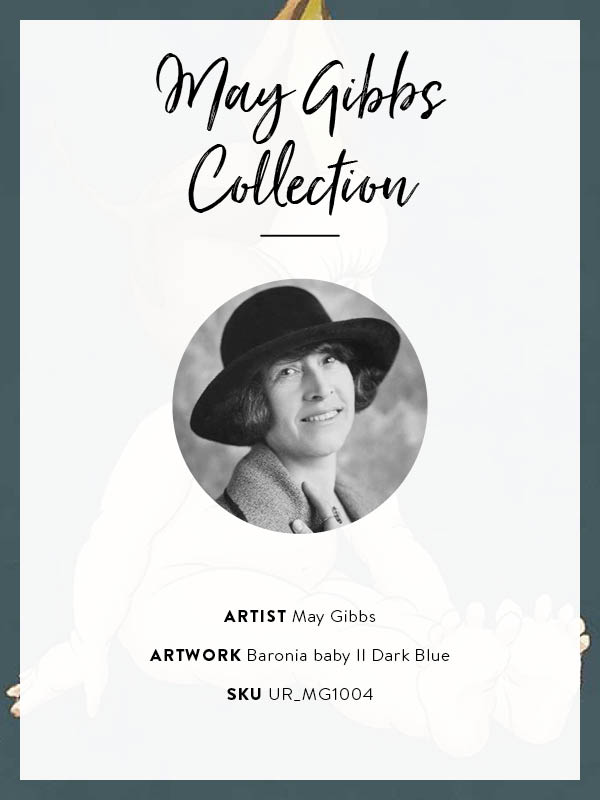 Boronia Baby II Dark Blue Framed Art Print