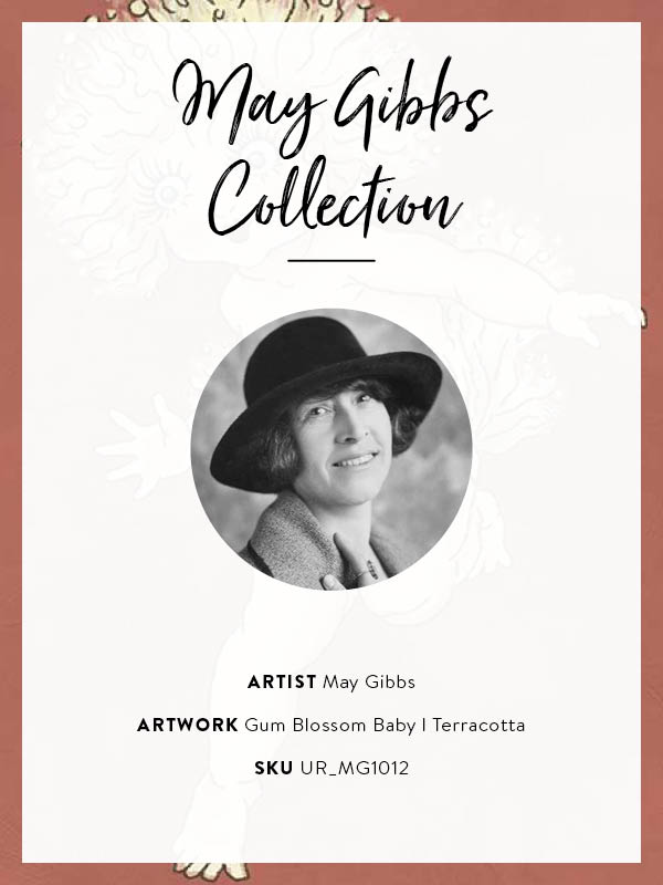 Gum Blossom Baby I Terracotta Canvas Art Print