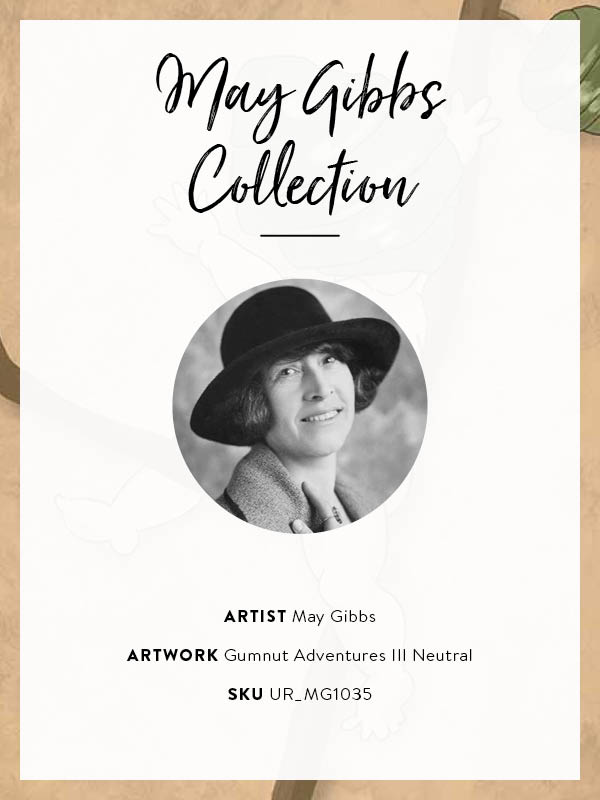 Gumnut Adventures III Neutral Canvas Art Print