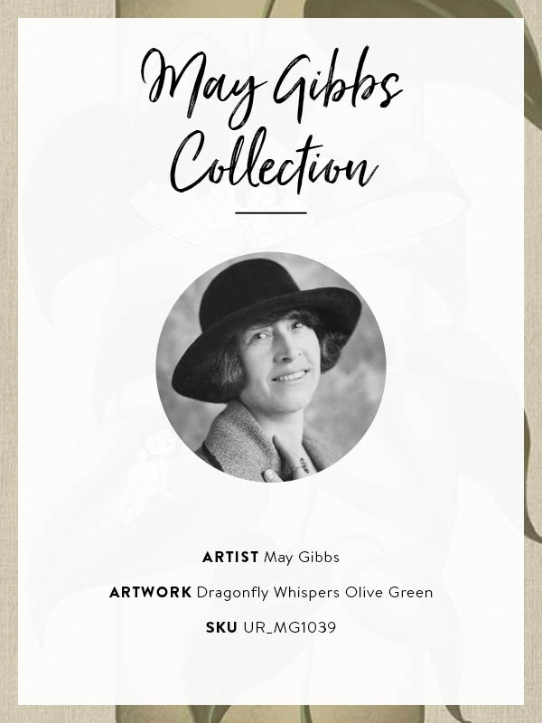 Dragonfly Whispers Olive Green Framed Art Print