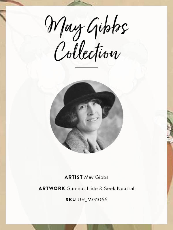 Gumnut Hide & Seek Neutral Framed Art Print