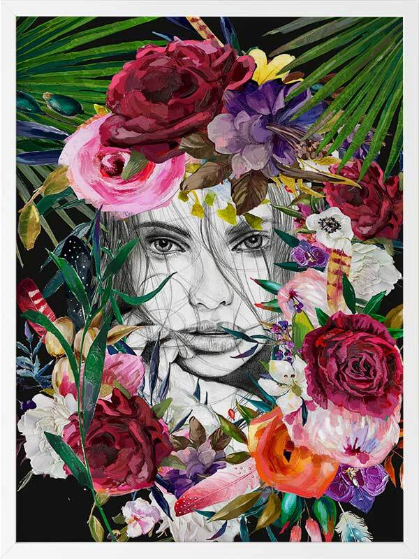 Sophia Summer Nights Framed Art Print