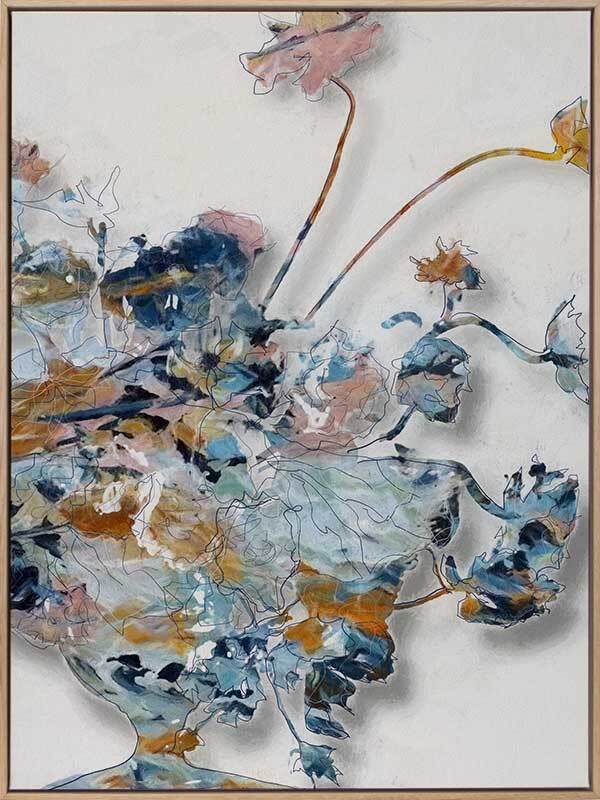 Timeless II - Oak Box Frame Canvas - 120x90 - Portrait - Sale