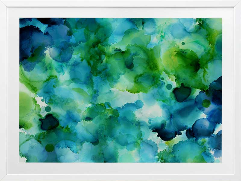 Blue Lagoon Framed Art Print