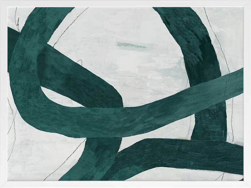 Jade Coil I Framed Art Print