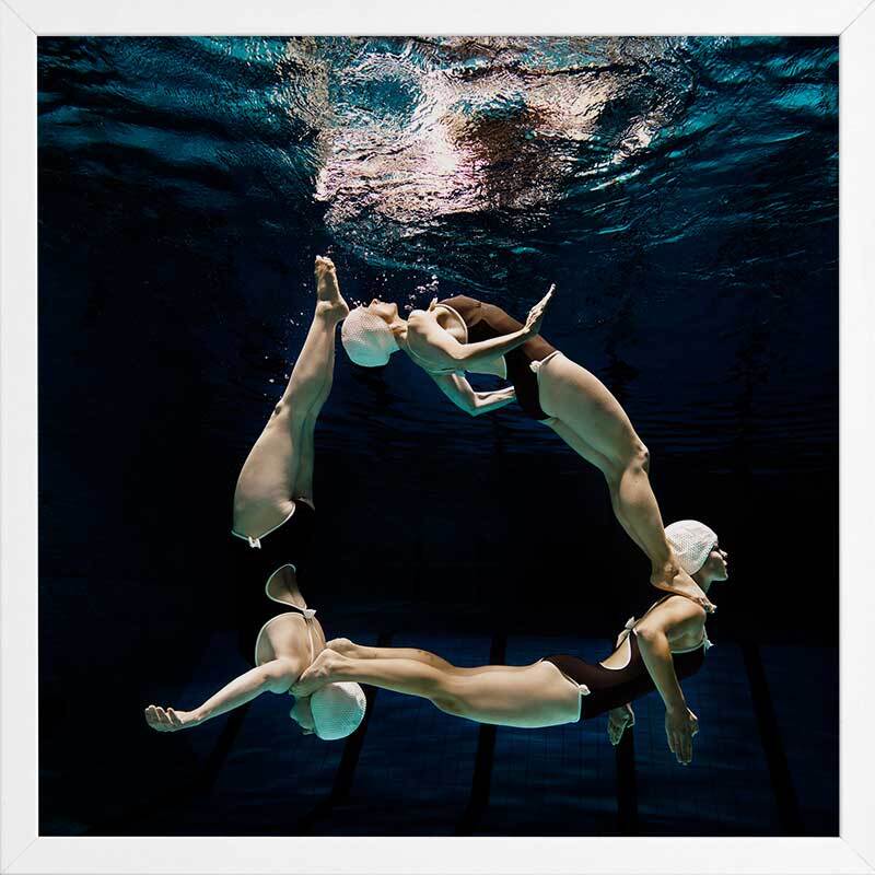 Water Aerobics II Framed Art Print