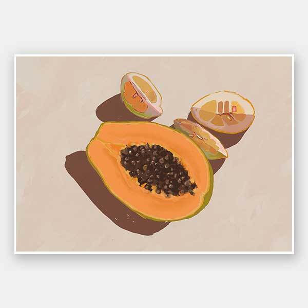 Oh my Papaya! Unframed Art Print
