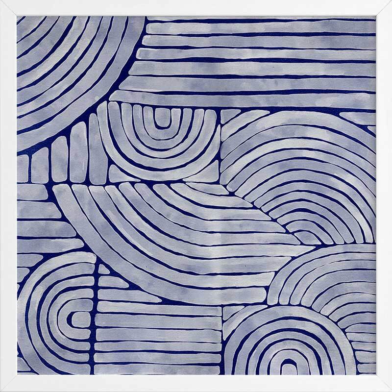 Mazy Thoughts II Framed Art Print