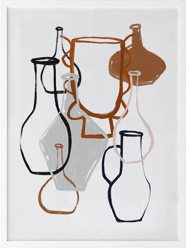 Open Air Market IV Framed Art Print