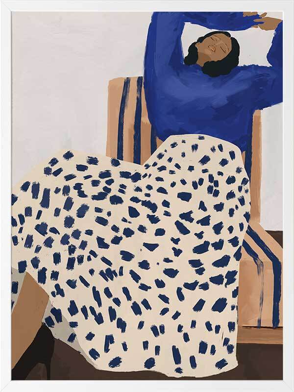 Delilah Daydreaming Framed Art Print