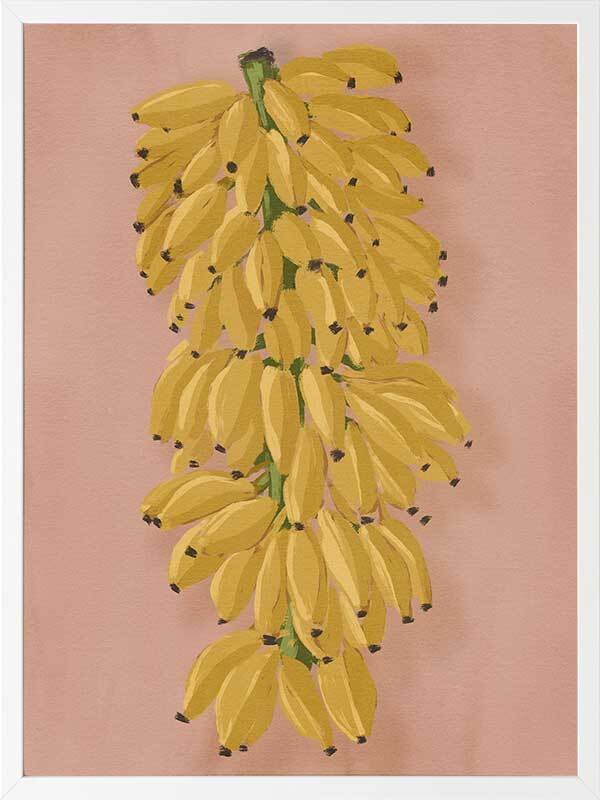 Platano I Pink Framed Art Print