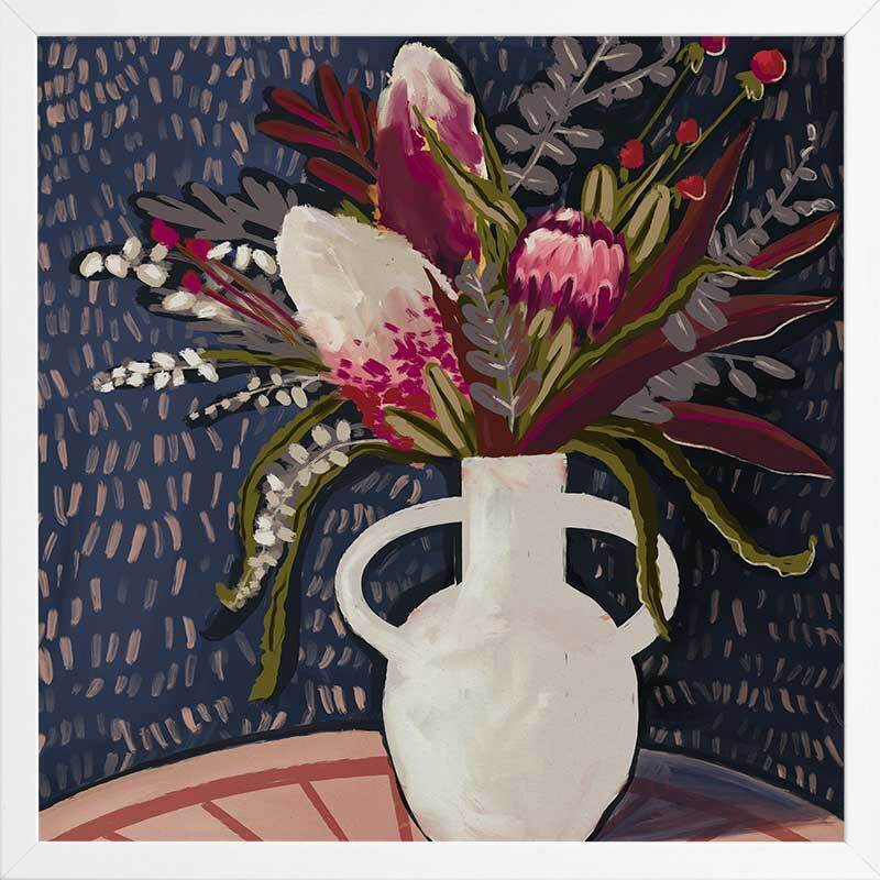 Blushing Blooms Framed Art Print