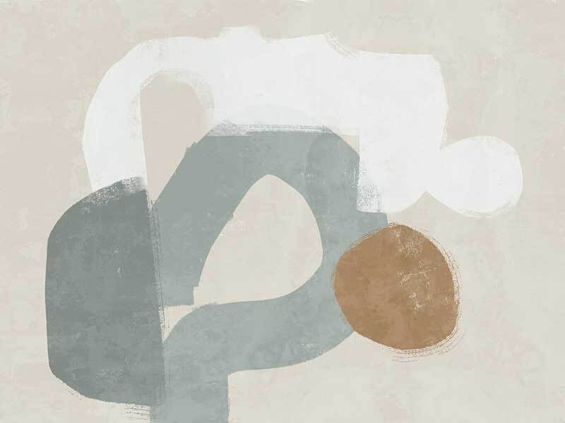 At Ease Light Teal Canvas Art Print