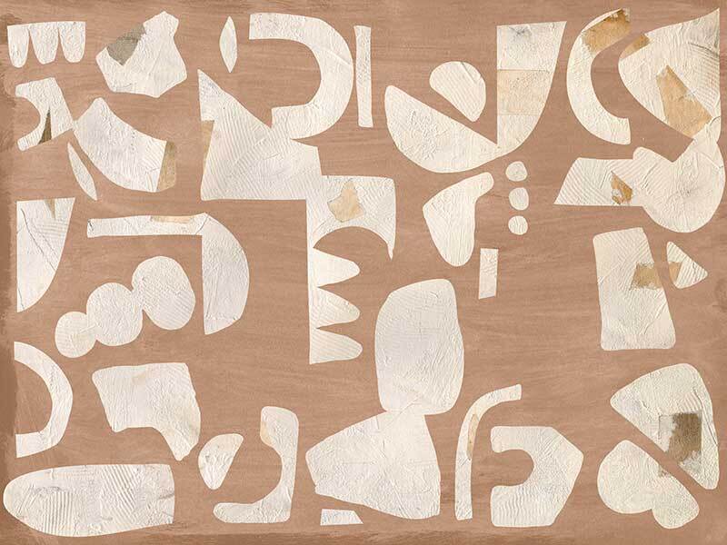 Embracing Asymmetry Neutral II Canvas Art Print