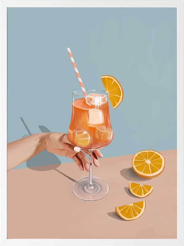 Aperol Spritz Framed Art Print