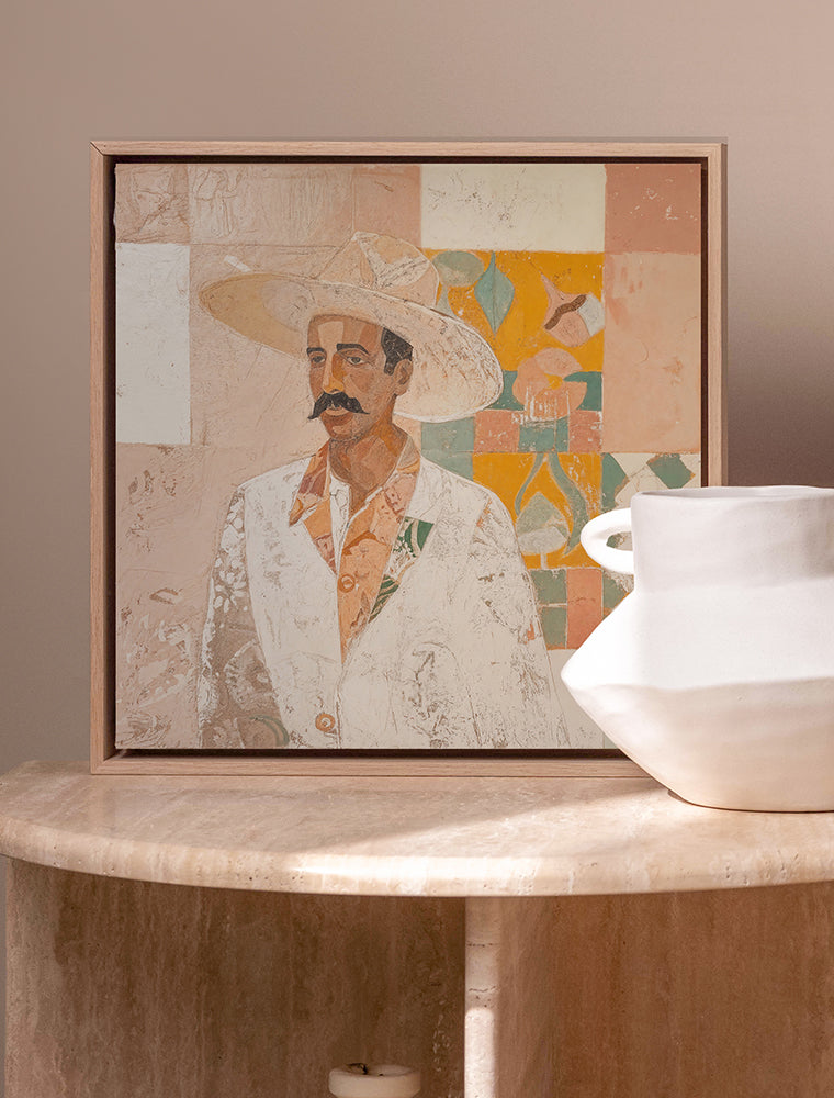 Músico - Oak Box Frame Canvas - 30x30