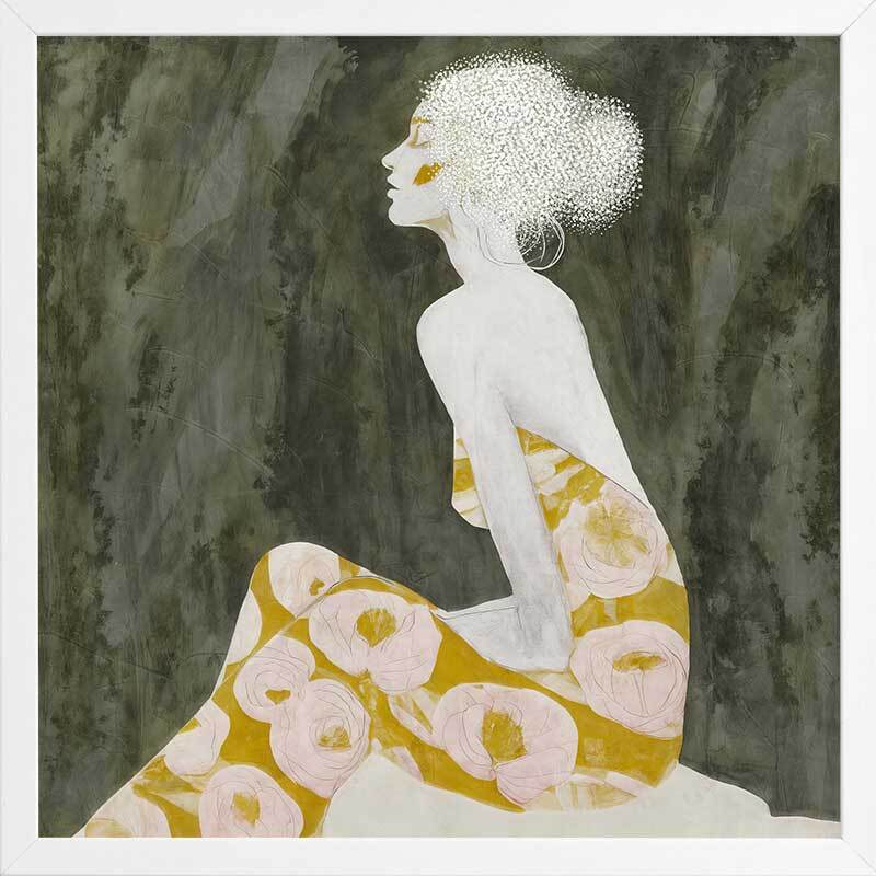 Solitude in Bloom Framed Art Print