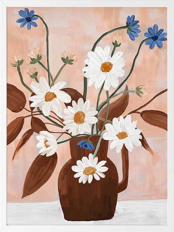 Happiness in a Vase I Framed Art Print