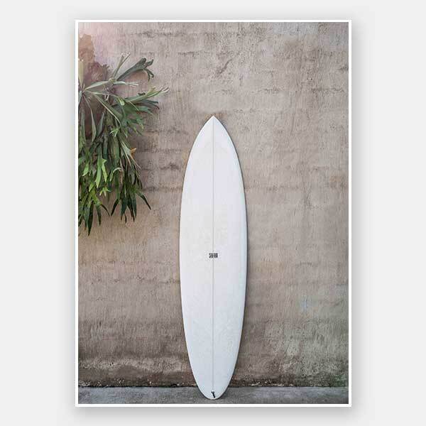 Surfboards & Sun Unframed Art Print