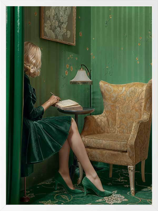 Dear Diary Framed Art Print