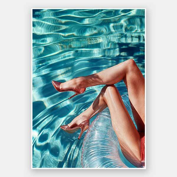 Country Club Pool Unframed Art Print