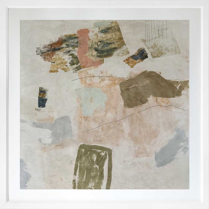 Between the Lines I Framed Art Print