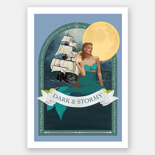 Dark and Stormy Unframed Art Print