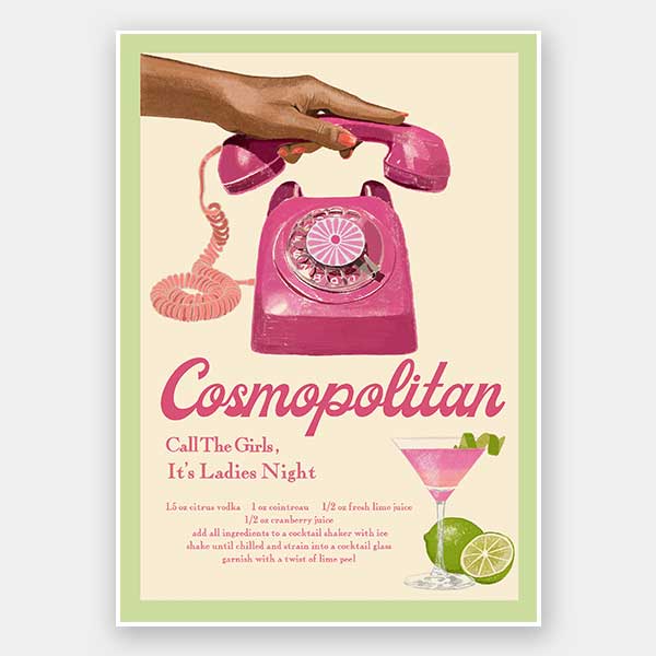 Cosmopolitan Unframed Art Print