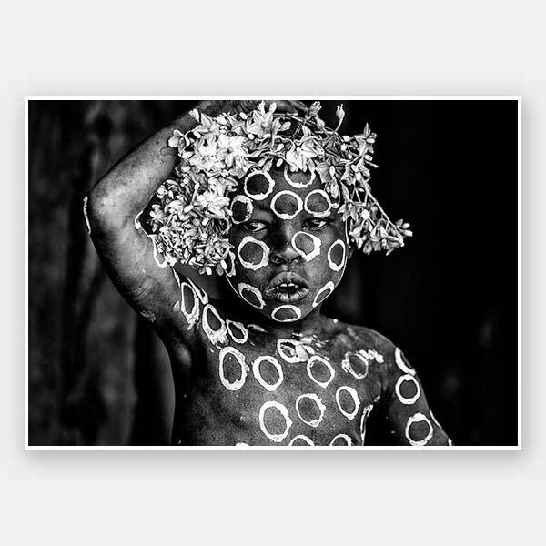 Tribal Flowers II Unframed Art Print