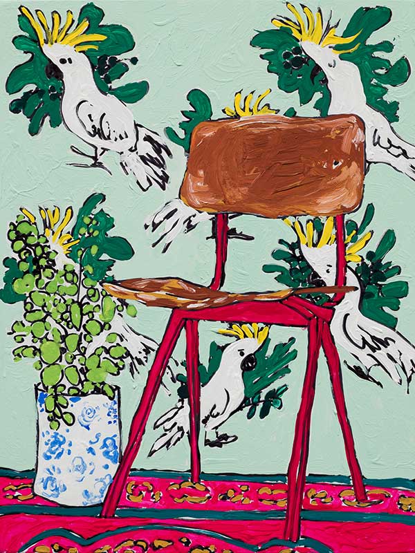 Mint Cockatoo Canvas Art Print