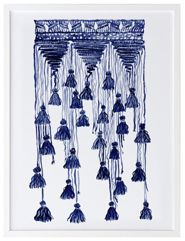 Free Spirit Indigo Framed Art Print