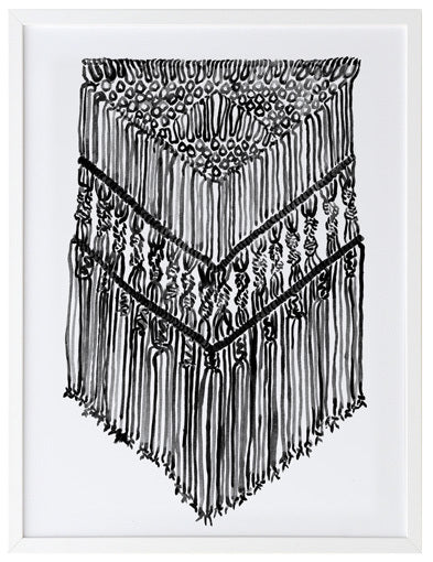 Gypsy Charcoal Framed Art Print