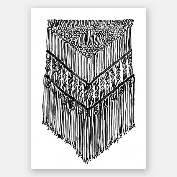Gypsy Charcoal Unframed Art Print