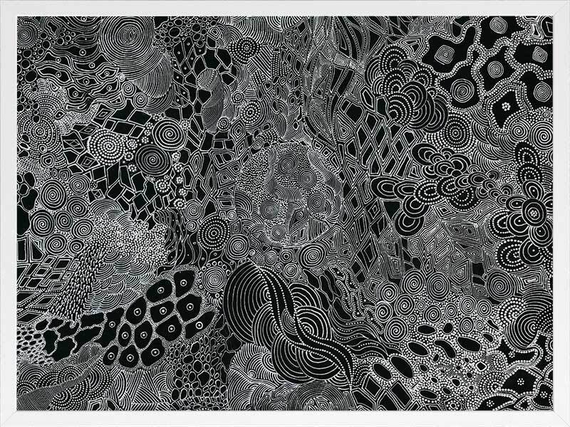 Mina Mina Jukurrpa I Framed Art Print