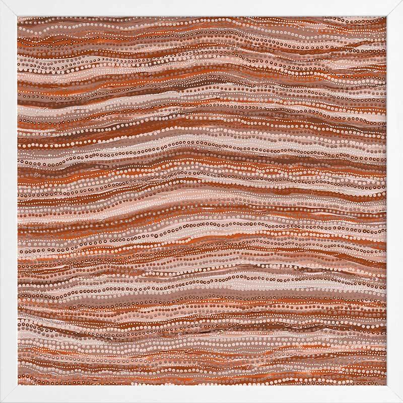 Dhaagun Red Framed Art Print