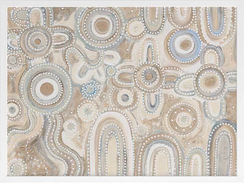 Yinaagang Neutral Framed Art Print