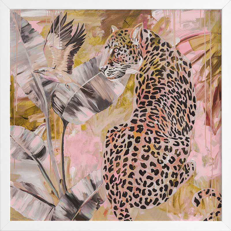 Distant Longing Pink Framed Art Print