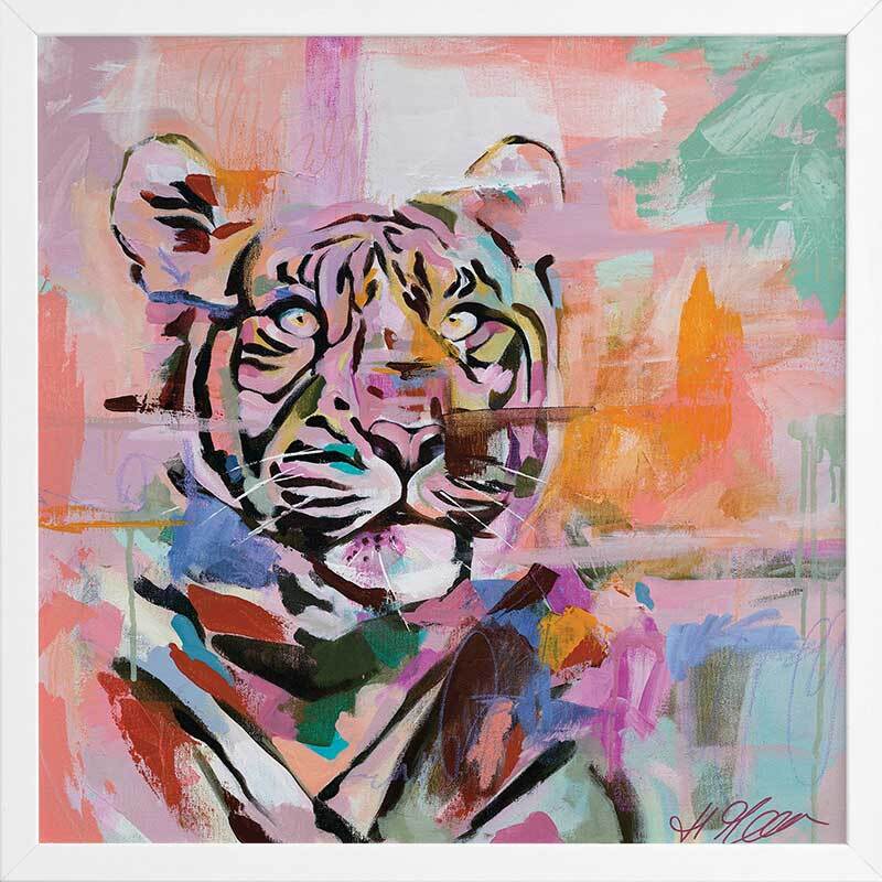 Retrospect Pink Framed Art Print