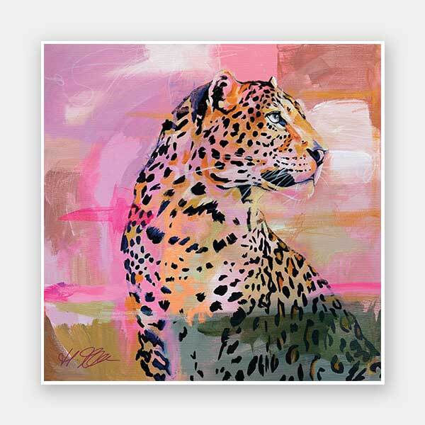 Reminiscent Bright Pink Unframed Art Print