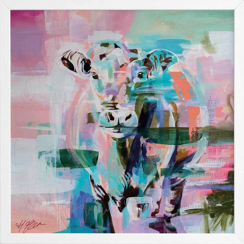 Closer To You Bright Pink Framed Art Print