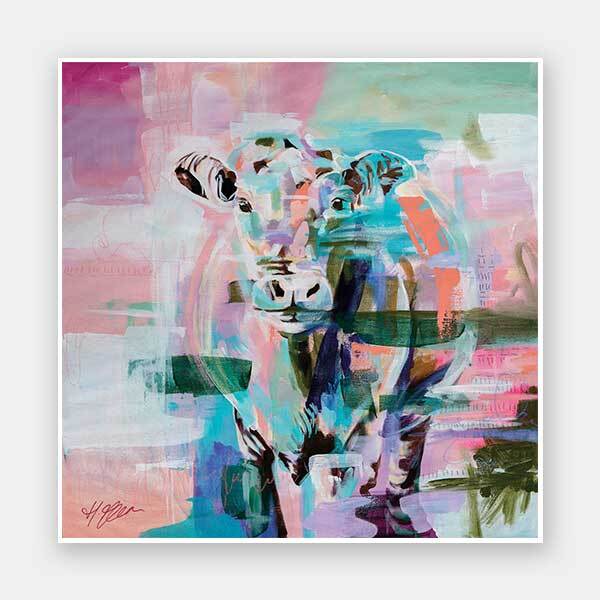 Closer To You Bright Pink Unframed Art Print