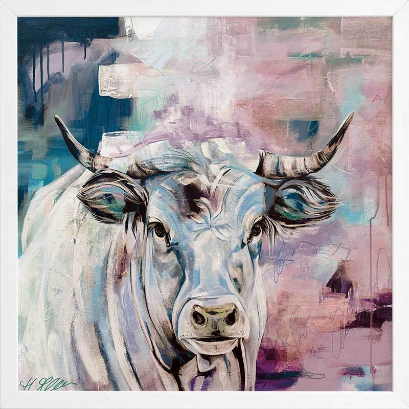 State Of Grace Pastel Pink Framed Art Print