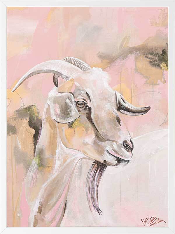 Begin Again Pastel Pink Framed Art Print