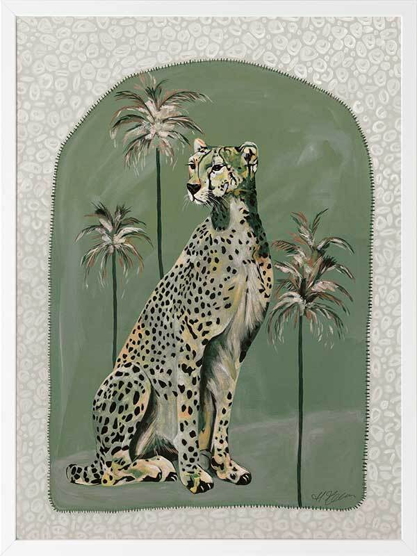 Thinking Of You Green Framed Art Print