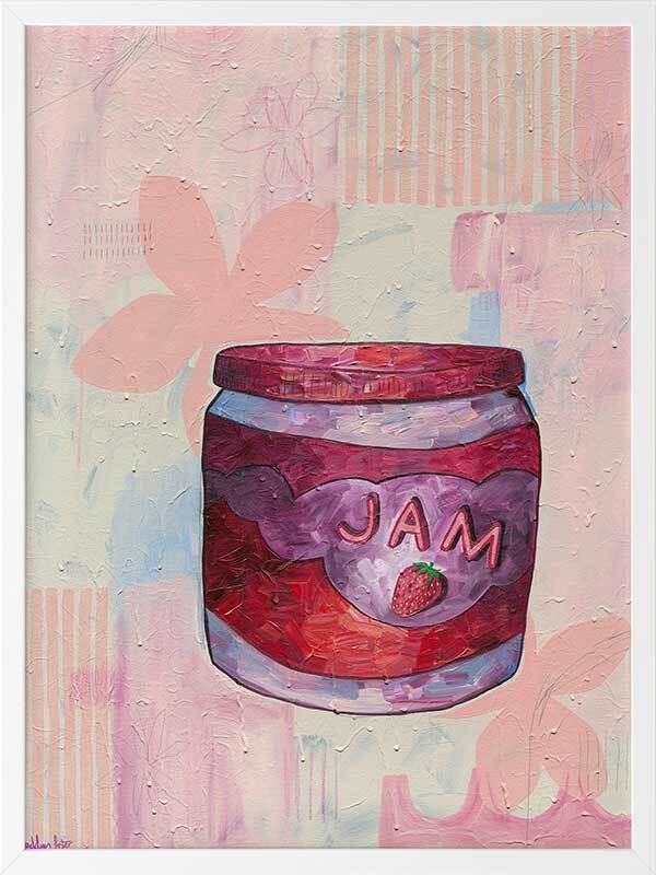 Pump Up The Jam Pink Framed Art Print