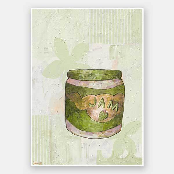 Pump Up The Jam Green Unframed Art Print