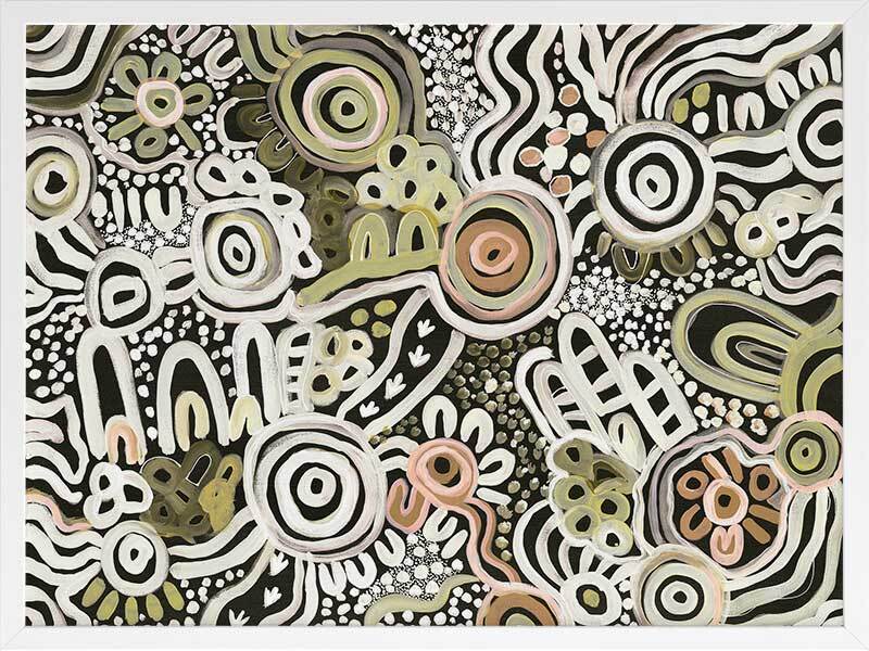 My Country Green Framed Art Print