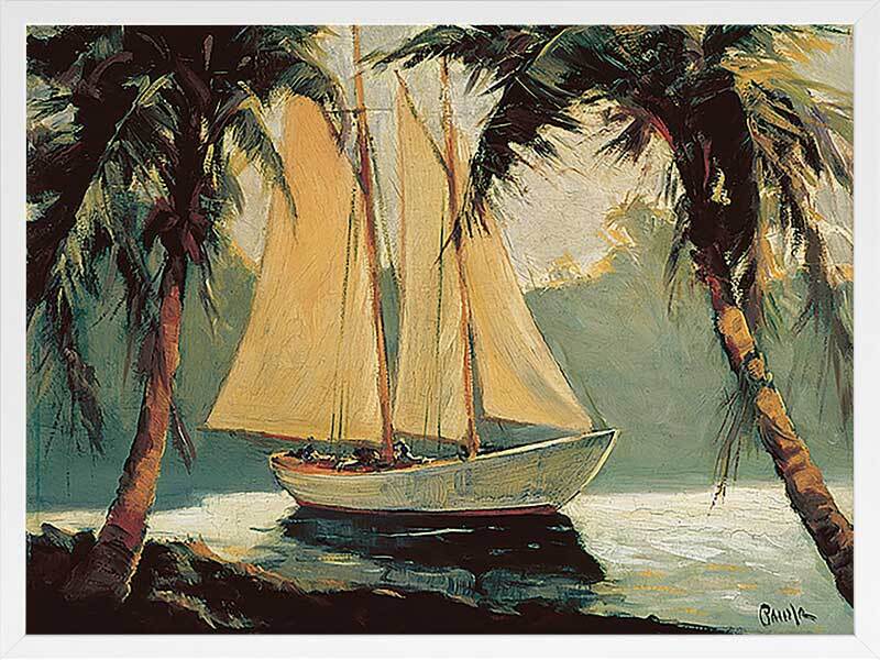 Golden Sails Framed Art Print