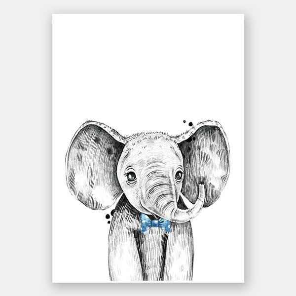 Errol Elephant Unframed Art Print